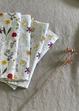 100% Cotton Napkins - Floral - Set of 4