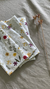 100% Cotton Napkins - Floral - Set of 4
