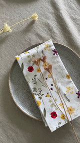 100% Cotton Napkins - Floral - Set of 4
