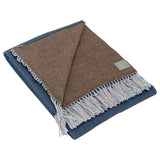 Gold by Somma 1867 Italy -  Wool + Cashmere Blend Reversible Throw