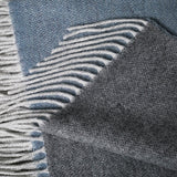 Gold by Somma 1867 Italy -  Wool + Cashmere Blend Reversible Throw