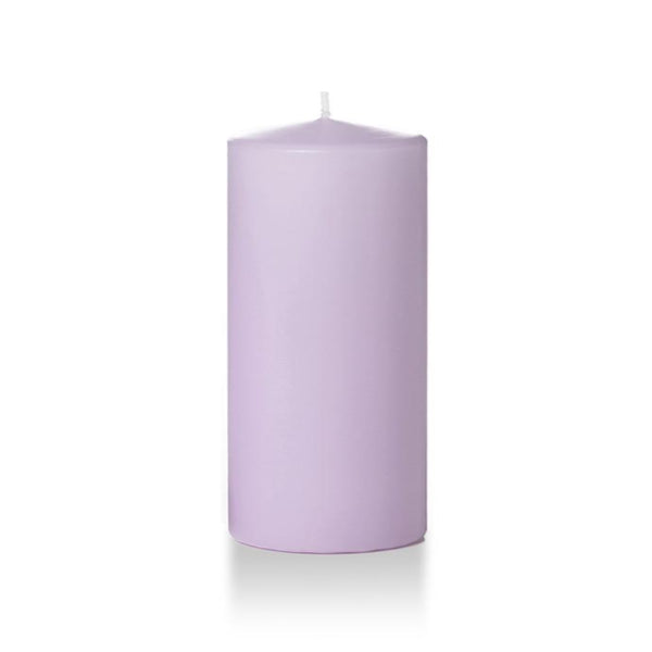 3" x 8" Pillar Unscented Candles - Lavender - Pack of 3
