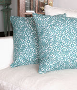 Tessa Aqua Throw Pillow - 22" x 22"
