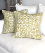 Tessa Citrine Throw Pillow - 22" x 22"