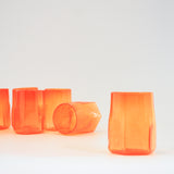 Hexagon Large Tumblers - Orange - Set of 2