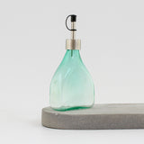 Rectangular Oil Dispenser Bottle - Handblown Glass - Emerald Green