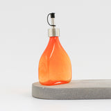 Rectangular Oil Dispenser Bottle - Handblown Glass - Orange