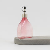Rectangular Oil Dispenser Bottle - Handblown Glass - Ruby