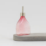 Rectangular Oil Dispenser Bottle - Handblown Glass - Ruby