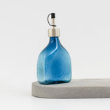 Rectangular Oil Dispenser Bottle - Handblown Glass - Lagoon