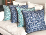 Tessa Denim Throw Pillow - 22" x 22"