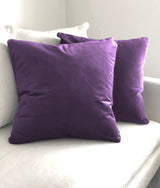 Naomi Deep Purple Throw Pillow - 24" x 24"