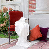 St Genève - Avalon - 100% Linen Honeycomb Throw - Cream