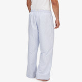 Men's Lounge Pants - Blue Oxford Stripe