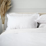 Capri Luxury Sateen Fitted Sheet - 100% Extra Long Staple Cotton - White