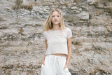 Anemone Waffle Organic Tee - Oatmeal
