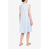 Sleeveless Nightie - Sky Blue Linen Blend