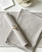 Nautical Grey Cotton + Hemp Placemat