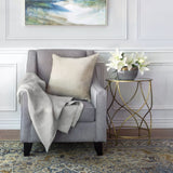 St Genève - Forte  - 100% Linen Sateen Throw - Grey