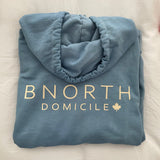 Oversized Natural Dyed Beach Hoodie with Logo on Back