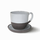 Dark Brown Sandstone Stoneware - 4.5" Mini Plate/Saucers
