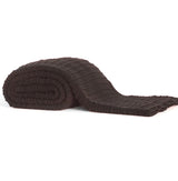 Pleated Knit Throw and Blanket - Chocolate Brown