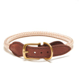 Adjustable Rope Dog Collar - Champagne