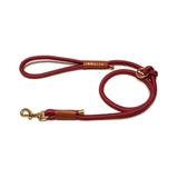 Rope Dog Leash - Brass - Wine - 6 Feet
