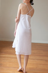 Two Layer Dress Milano Featherweight Blend - White