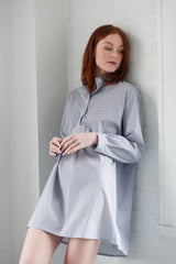 Short Sleep Shirt - Mosaic Print - 100% Cotton