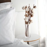Nico - Organic Long Staple Cotton - Fitted Sheet - White