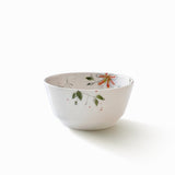 Porcelain Dessert Bowls - Floral Collection - Minimalistic