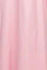 Long Sleep Shirt - Pink Flannel - 100% Brushed-Cotton
