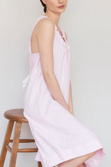 Sleeveless Nightie - Pink Royal Oxford