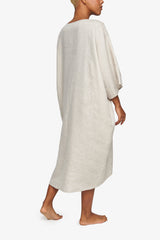 Pocket Kaftan - Sand - 100% Linen - One Size