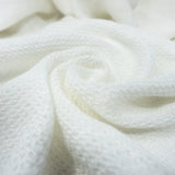 St Genève - Avalon - 100% Linen Honeycomb Throw - Cream