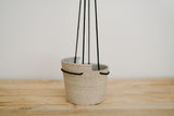 Speckled Sand Stoneware - Hanging Planter