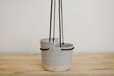 Speckled Sand Two-Tone Stoneware -  Hanging Planter