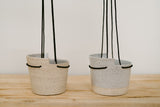 Speckled Sand Two-Tone Stoneware -  Hanging Planter