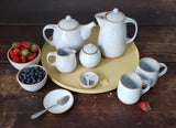 Toni Losey - Simply Speckled Collection Teapot - White
