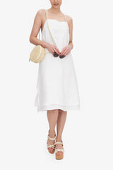 Two Layer Dress Milano Featherweight Blend - White