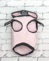 The Sharper Barker - Fleece Sleeveless Luxe Dog Hoodie - Holly - Pink/Grey
