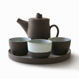 Dark Brown Sandstone Stoneware - Teapot