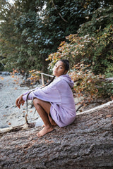 Oversized Natural Dyed Hoodie - Lavender