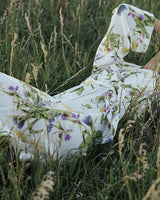 Floral Silk Charmeuse Duster Robes