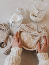 Reusable Cotton + Hemp Napkins - Beige - 2 per pack