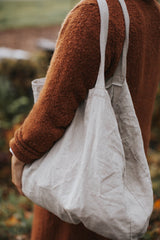 Large Linen Bag - Beige
