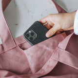 Large Linen Bag - Old Rose