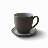 Dark Brown Sandstone Stoneware - 4.5" Mini Plate/Saucers