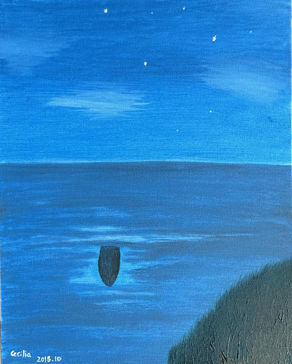 "Serene Sea 2018" - Oil Painting